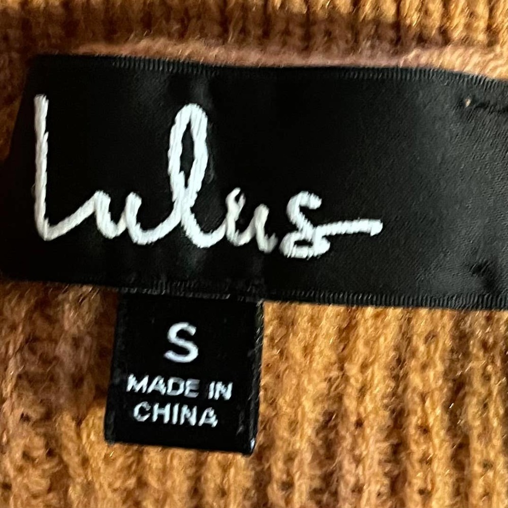 Lulus Staying Stylish Terra Cotta Off the Shoulder Knit Sweater - Picture 4 of 6